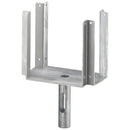 Поцинкована вилица за телескопични подпори, изработена от висококачествена стомана, устойчива на корозия.