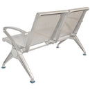 Посетителска пейка Брюксел 2 с перфорирана ламарина и удобни облегалки.