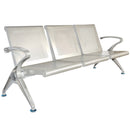 Посетителска пейка Брюксел 3 с елегантен дизайн и перфорирана ламарина за комфорт и вентилация.