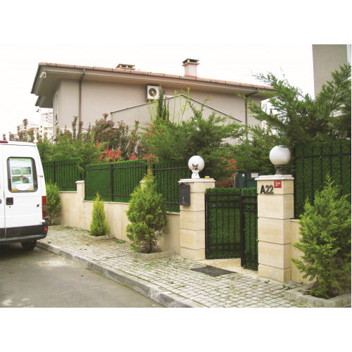 Плетена оградна мрежа с декоративно PVC покривало Grass Fence Premium - Nika.bg