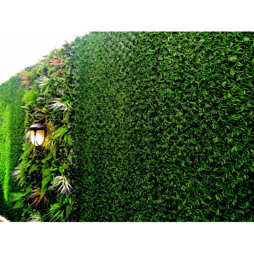 Плетена оградна мрежа с декоративно PVC покривало Grass Fence Premium