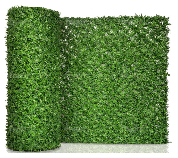 Плетена оградна мрежа с декоративно PVC покривало Grass Fence Premium