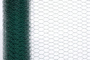 Хексагонална мрежа HOBBY FENCE с PVC покритие, 20 x 20 мм, Ø 1.0 мм, зелен цвят