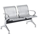 Посетителска пейка Хонг Конг с два места, изработена от метал и перфорирана ламарина.