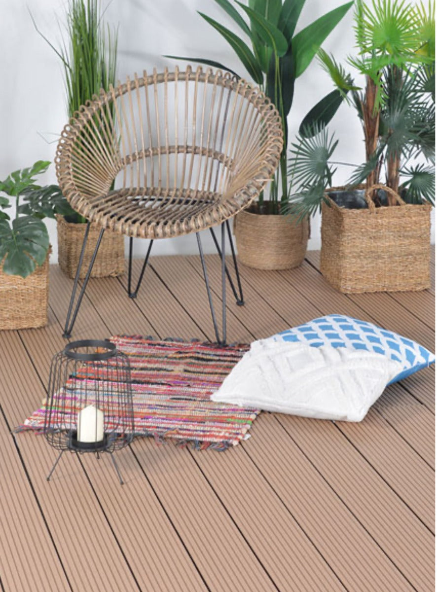 WPC декинг ForestFeel 140x23 mm, L=2.0 м, двулицев, тик