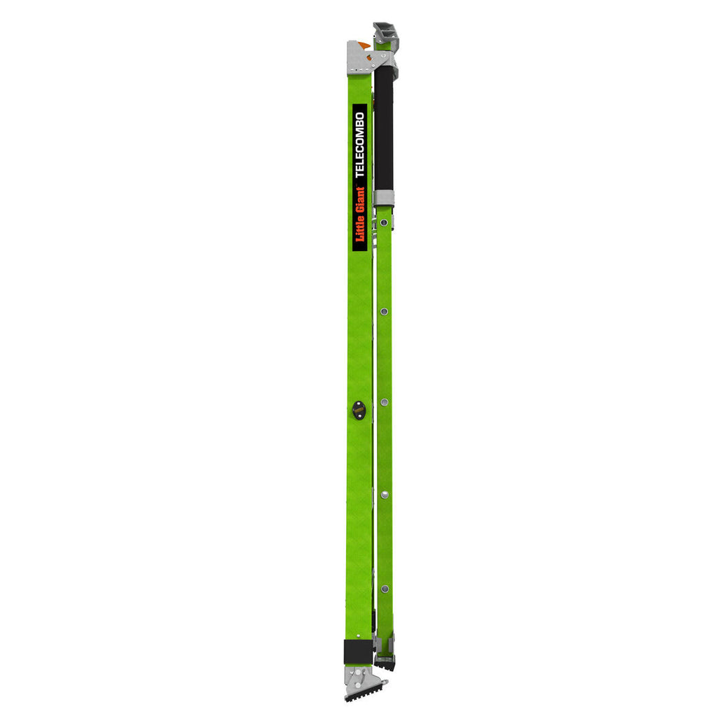Двураменна стълба от фибростъкло 7+6 стъпала Little Giant TELECOMBO с GROUND CUE, V-bar и двупозиционни пети