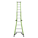 Двураменна стълба от фибростъкло 6+5 стъпала Little Giant TELECOMBO с GROUND CUE, V-bar и двупозиционни пети