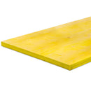 Жълто кофражно платно без кант Pfeiffer с дебелина 27 мм, устойчива конструкция за строителни проекти.