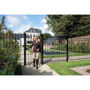 Насрещник за декоративна градинска брава - черен цвят