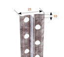Гипсова мазилка W10 с размери профил 21мм ширина и 10мм височина, изработен от поцинкована ламарина.