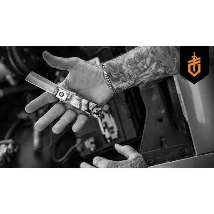 Бръснарски сгъваем нож Gerber Jukebox Marble
