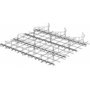 Система от метални S-образни линейни фиксатори за арматура, използвани при строеж на плочи.