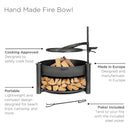 Мултифункционално огнище Cook King MONTANA X с регулируема 60см скара