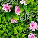 Декоративно квадратно пано за стена СУКУЛЕНТНИ РАСТЕНИЯ UV 50х50 см.