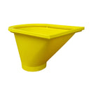 Начален улей за строителни отпадъци в жълт цвят, предназначен за безопасно зареждане на строителни отпадъци.