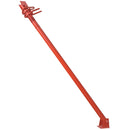 Наклонена телескопична подпора в червен цвят, с височина от 1.8 до 3.0 метра за укрепване на кофраж.