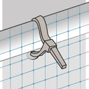 Армиран найлон NET FILM H=1.8m x L=50m - схема на закрепване с клипса за мрежа.