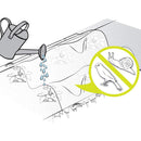 Схема за поливане на покривало против измръзване с символи, отбелязващи защита от птици и охлюви.