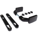 Комплект алуминиеви дръжки 3006FIX Locinox с предпазни планки и възможност за блокиране предназначени за брави за вграждане