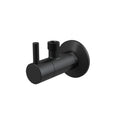 Кран ъглов с филтър 1/2“-3/8“ ,черен мат, овален (към сифон „DESIGN“)