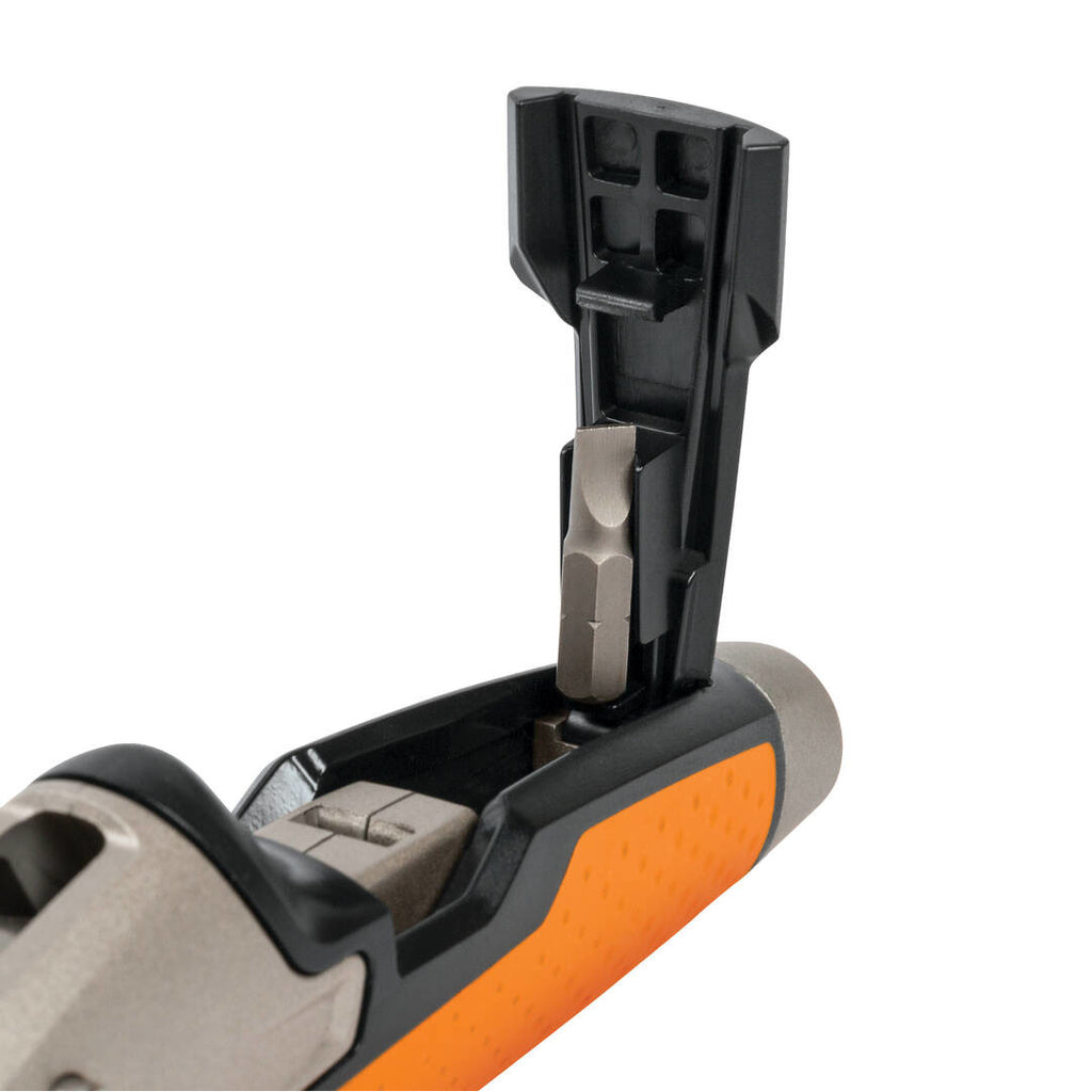 Мултифункционален бояджийски макетен нож Fiskars Pro CarbonMax™ - вграден накрайник отвертка и отварачка за кофа