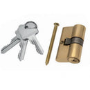 Комплект заключващи ключалка, ключове и винт за сигурност.