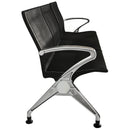 Посетителска пейка Франкфурт с 3 седалки, модерен дизайн, алуминиеви крака, удобни накатни подлакътници.