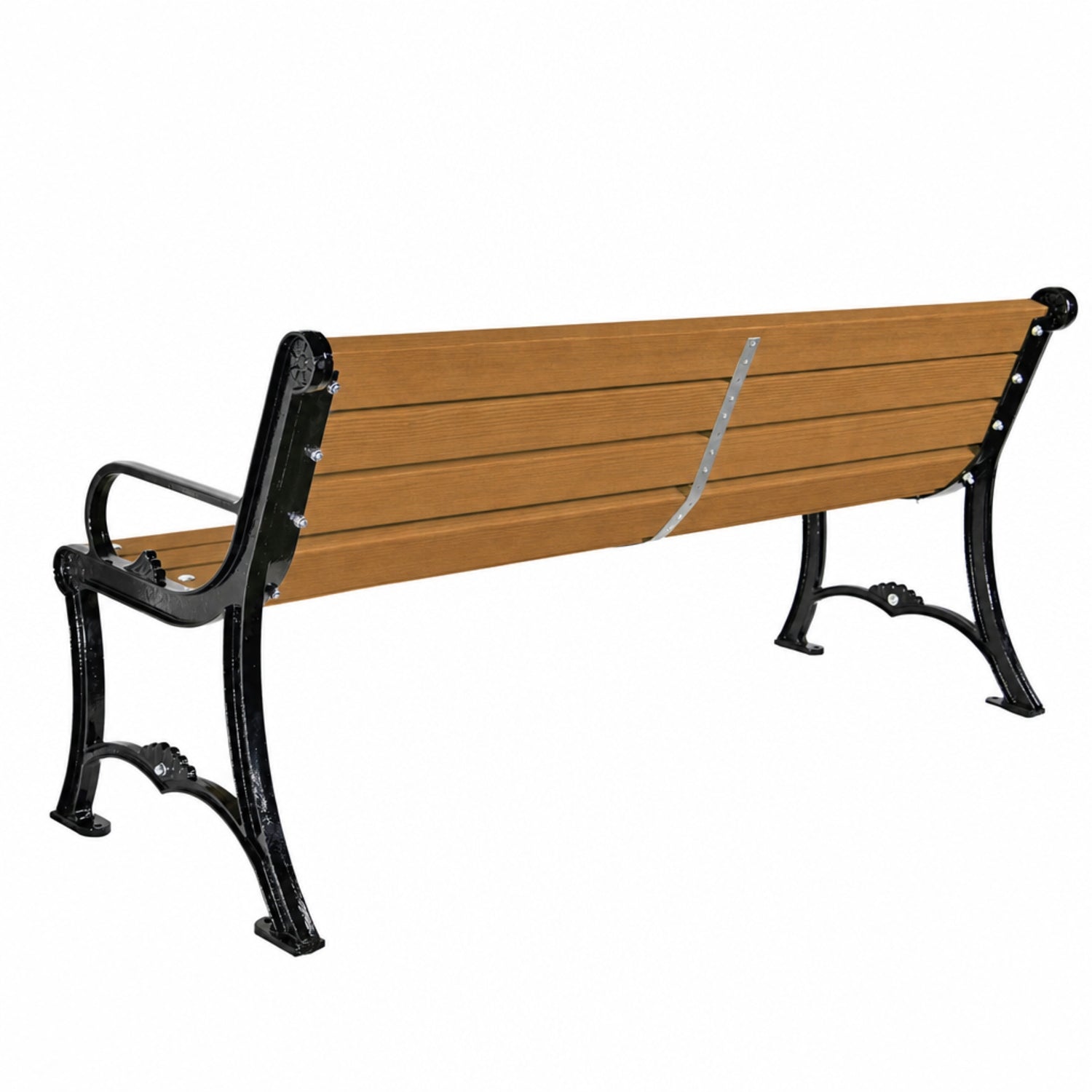 ДЪРВЕНА ПАРКОВА ПЕЙКА С ЧУГУНЕНИ КРАЧЕТА 186 x 60 x 78 СМ