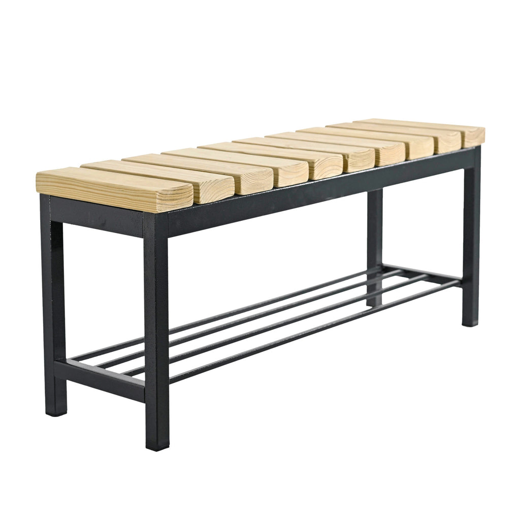 Метална пейка без облегалка Пекин 100 x 30 x 45 см.
