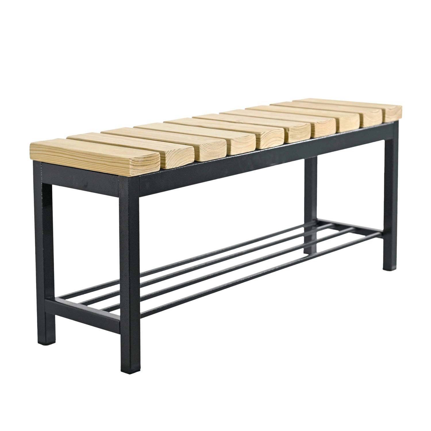 Метална пейка без облегалка Пекин 100 x 30 x 45 см.
