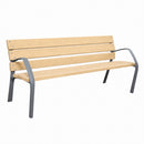 ДЪРВЕНА ПЕЙКА С ПОДЛАКЪТНИЦИ 180 x 67 x 82 СМ