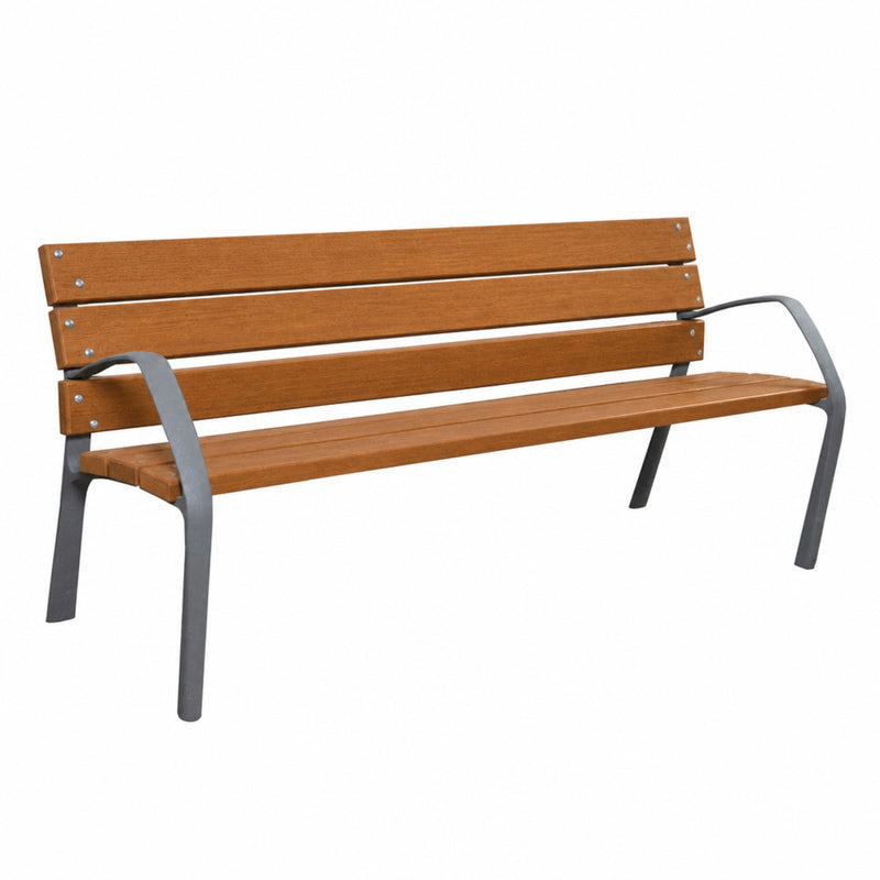 ДЪРВЕНА ПЕЙКА С ПОДЛАКЪТНИЦИ 180 x 67 x 82 СМ