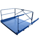 фасадна платформа PF2000 за палетизирани товари, синя, с товароносимост 2000 кг, размери 3000 мм х 1900 мм.
