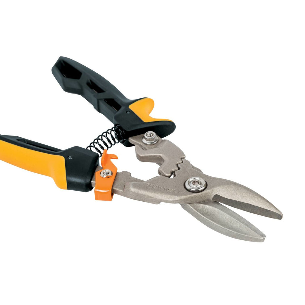 Ножица за ламарина с прави остриета Fiskars PowerGear™ - Цена - Продажба, ергономични дръжки и пружина за по-мощно рязане