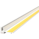 Профил прозоречен за мазилка в сив цвят с жълта самозалепваща лента, 6мм дебелина, 2,4м дължина от LIKOV.