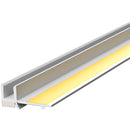 Прозоречен профил за мазилка с ламела, бял 6мм, 2,4м. PVC материал с устойчивост на UV и алкали.