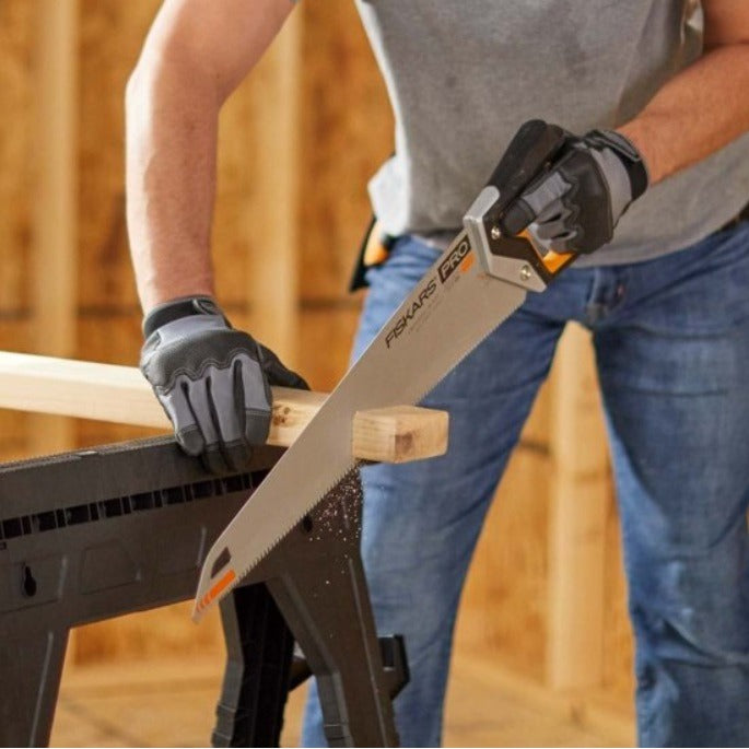 Трион Fiskars PRO PowerTooth (55 см, 11 TPI) рязане на дърво с трион Pro PowerTooth, индукционно закалени зъбци и покритие против ръжда