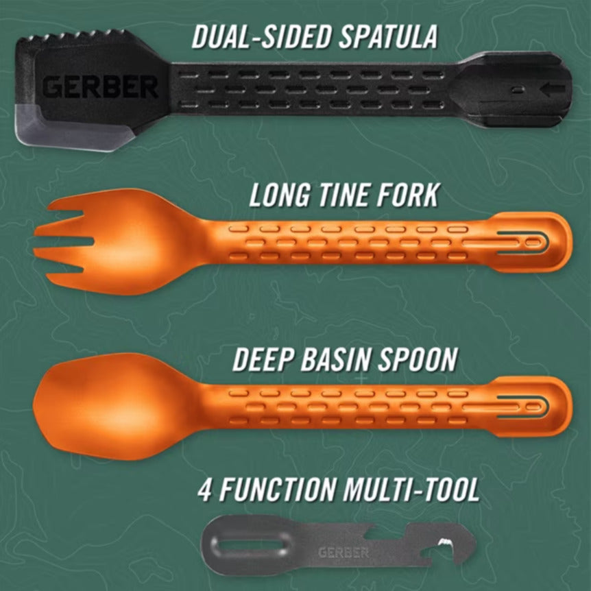 Комплект къмпинг прибори за хранене Gerber ComplEAT, 10 функции