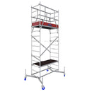 Модулно мобилно скеле KRAUSE ClimTec с колела за лесно преместване и висок комфорт при работа.