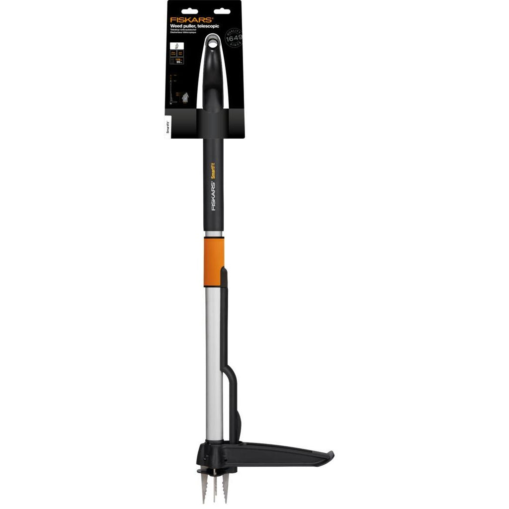 Изкоренител за плевели с телескопична дръжка Fiskars SmartFit™ - Nika.bg
