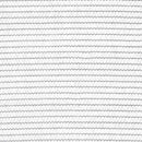 Текстура на покривало Soleado PRO в бяло с равномерни линии, блокиращо 90% от слънчеви лъчи.