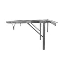 Универсален стенен окачвач за сметопровод с електролитно-поцинкована стомана и карабинери.