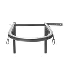 Универсален стенен окачвач за сметопровод с две карабинера, изработен от електролитно-поцинкована стомана.