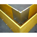 Ъглов компенсатор за кофраж, поцинкован, идеален за трислойни кофражни системи с ъгъл от 90 градуса.