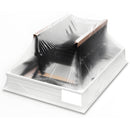 Стълба за таван OMAN FLEX TERMO METAL BOX, опакована с прозрачна найлонова фолио, готова за доставка.