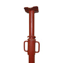 Телескопична подpora в червен цвят с работна височина до 3.60м, основен елемент за кофраж в строителството.