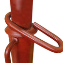 Червена телескопична упора с закрепваща пружина, ключов елемент за строителството.