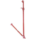 Вертикализатор за стена, височина 2.5 метра, стоманена конструкция с червено покритие.