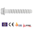 Винтов анкер за директен монтаж от Ø6 до Ø18, всички размери, шестостенна глава, с висока устойчивост на корозия.