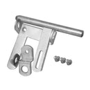 Метален механизъм за закрепване на врата с включени винтове за монтаж.